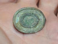 A pleasant Roman bronze oval plate brooch found in Cambridgeshire. SOLD