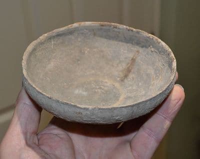 A pleasant Roman grey ware terracotta bowl, Germany. SOLD