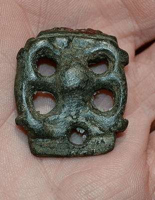 A pleasant Viking Horsemans bronze 