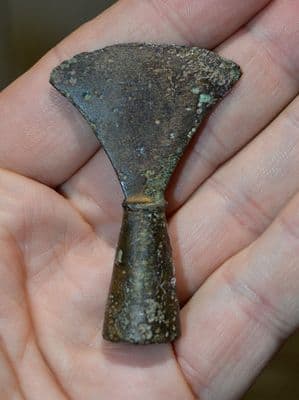 A rare and excellent, Late Bronze age, bronze Flared blade socketed chisel from Moortown, Lincolnshire. SOLD