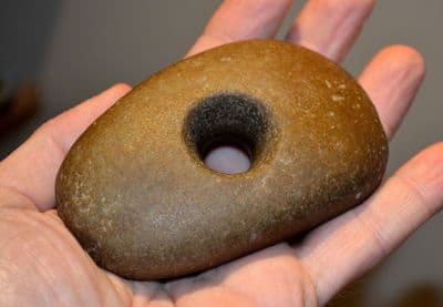 A rare and excellent Neolithic pebble Mace Head from Dorset. SOLD