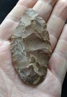 A rare and excellent Upper Paleolithic / Predynastic Egyptian flint knife,  Fayuum, Egypt. SOLD