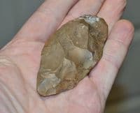 A rare and excellent Upper Paleolithic / Predynastic Egyptian flint knife,  Fayuum, Egypt. SOLD