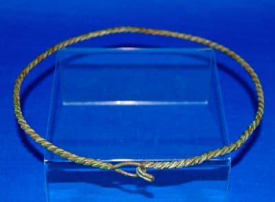 A rare and impressive Celtic bronze neck torc, Thracian Celts (Danube Region). SOLD