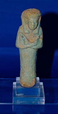 A rare and superb Ancient Egyptian Female Ushabti figure, possibly a Priestess.