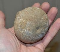 A rare and unusual Iron Age (Celtic period) terracotta flask with suspension holes, Germany. SOLD