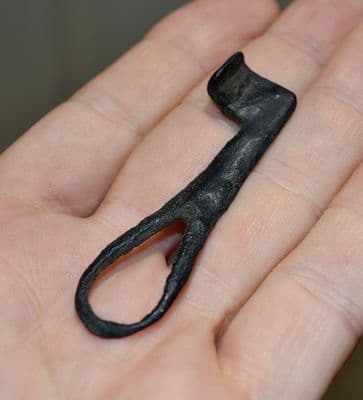 A rare and unusual Viking bronze key from Yorkshire. SOLD