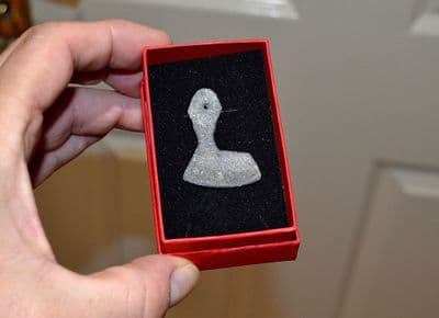 A rare and unusual Viking lead Bearded Axe pendant, Northern Europe SOLD