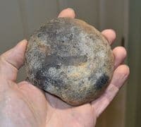 A rare Bronze age, fired clay shallow dish excavated in Germany SOLD