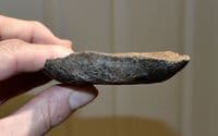A rare Bronze age, fired clay shallow dish excavated in Germany SOLD