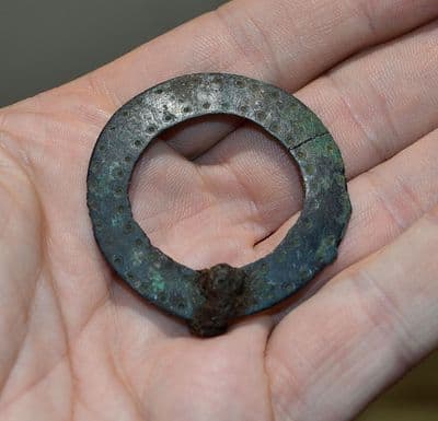 A rare Early Anglo Saxon bronze Annular ring brooch found in North Yorkshire. SOLD