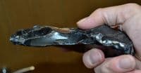 A Rare & Early Lower Paleolithic flint hand pick, Happisburgh, Norfolk. SOLD