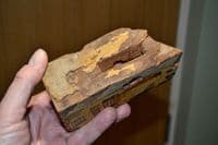 A rare Hieroglyphic segment from an Ancient Egyptian painted Wooden (Cedar) Sarcophagus (K38) SOLD