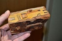 A rare Hieroglyphic segment from an Ancient Egyptian painted Wooden (Cedar) Sarcophagus (K38) SOLD