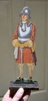 A rare pair of hand made & painted wooden military figures by Lt. E.V.Howell c.1930 (K26) SOLD