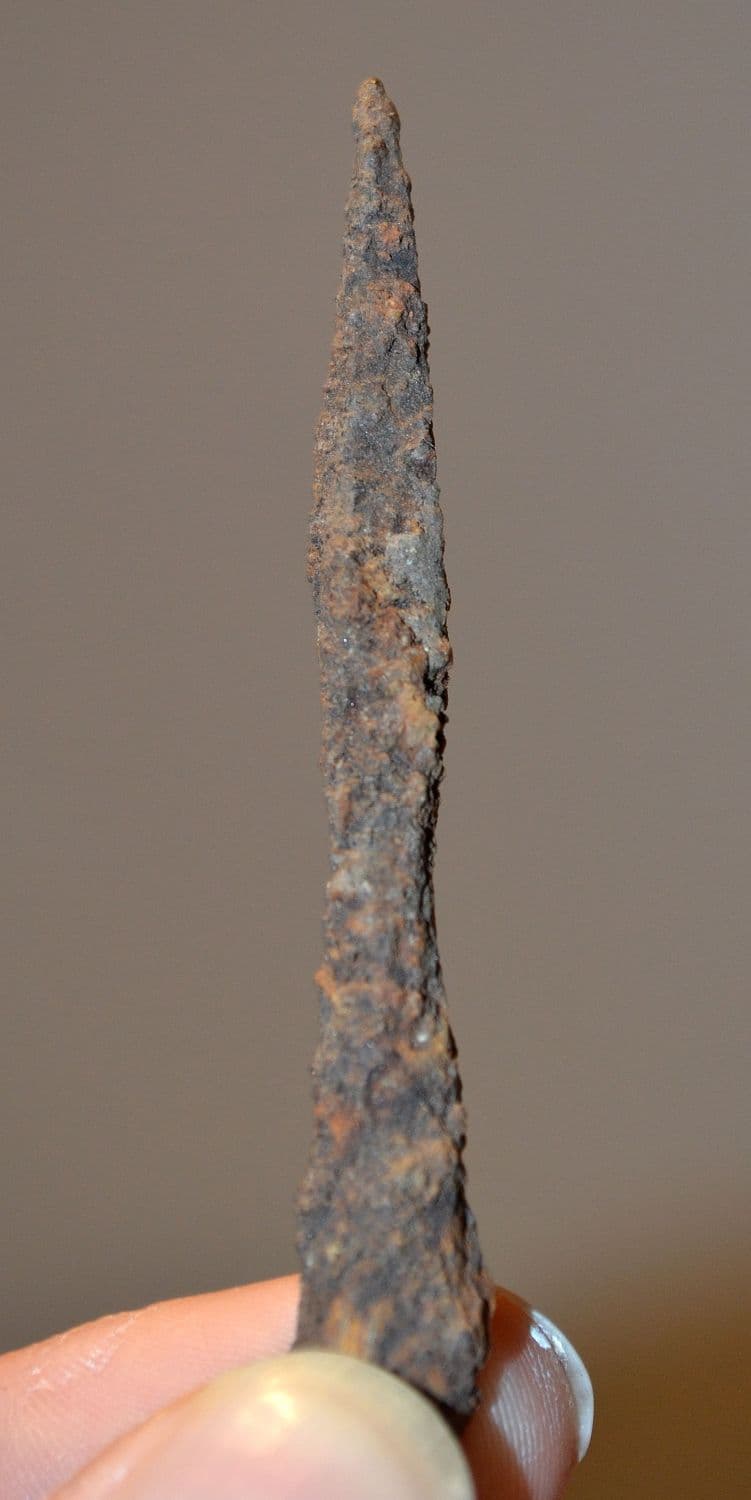 A Roman Military socketed Iron armour piercing arrowhead from Germany