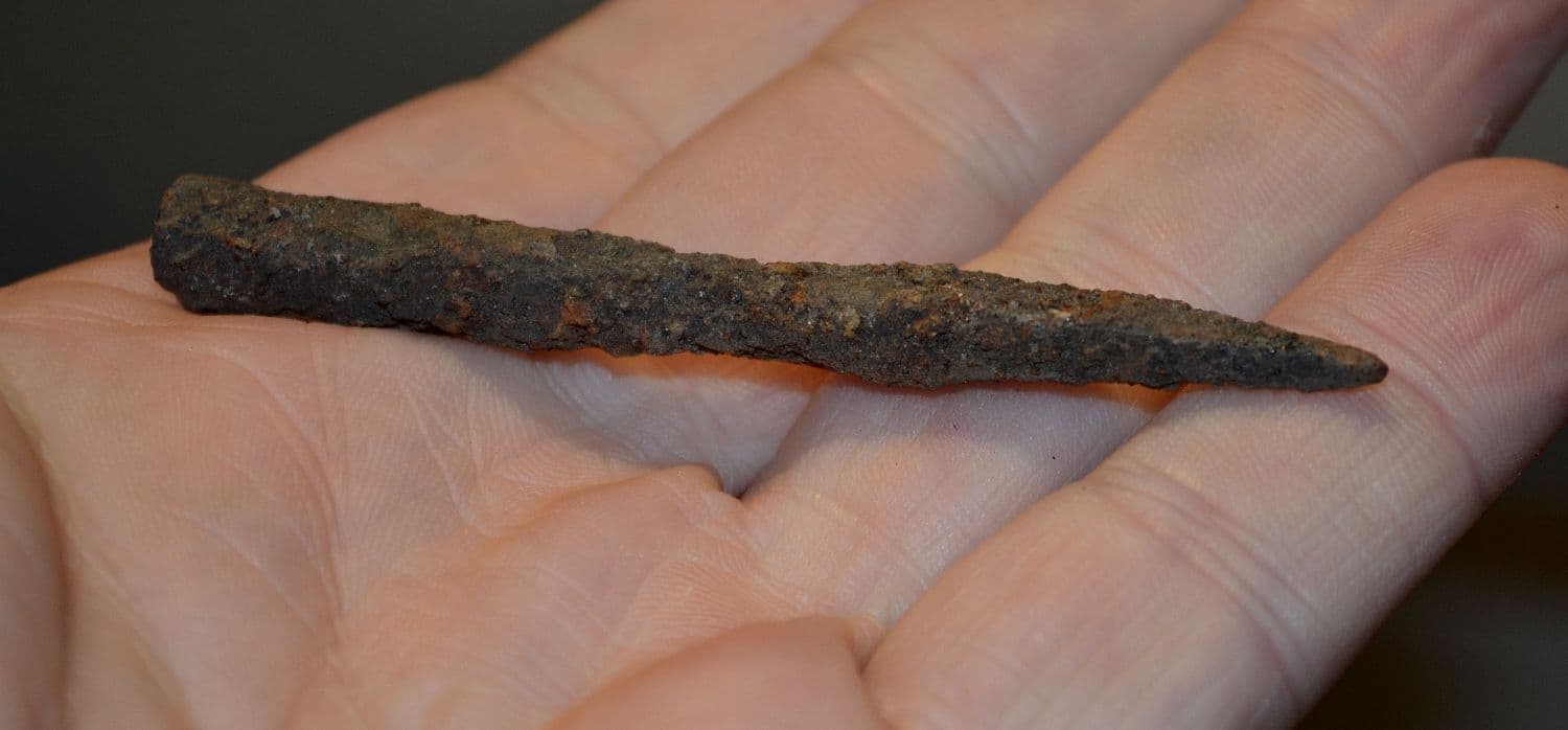 A Roman Military socketed Iron armour piercing arrowhead from Germany