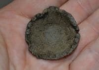 A scarce and unusual Medieval miniature lead bowl found in Nottinghamshire. SOLD