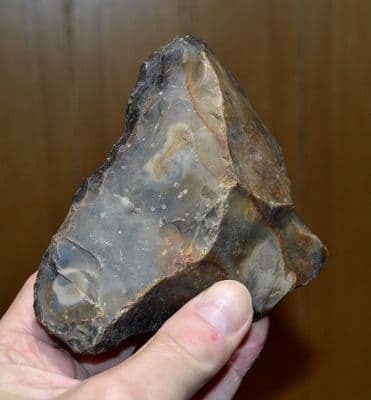 A scarce, extremely early Lower Paleolithic flint Proto hand axe, Pakefield, Suffolk SOLD