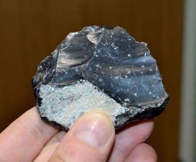 A scarce, extremely early Lower Paleolithic large flint scraper, Pakefield, Suffolk. SOLD