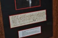A scarce, framed English Civil War, Parliamentarian Army Tax Receipt, 1654 (K42) SOLD