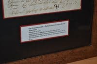 A scarce, framed English Civil War, Parliamentarian Army Tax Receipt, 1654 (K42) SOLD