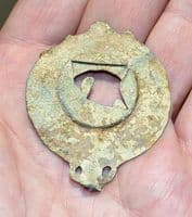 A scarce Roman votive lead mirror found in Yorkshire. SOLD