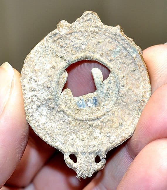 A scarce Roman votive lead mirror found in Yorkshire. SOLD