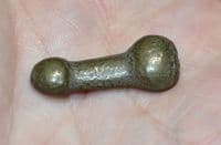A scarce, stylized  Roman bronze Phallic Amulet, River Thames foreshore, London. SOLD