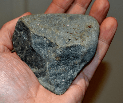 A scarce, very early Paleolithic (Abbevillian /  Oldowan Industry) Pebble hand axe,  SOLD