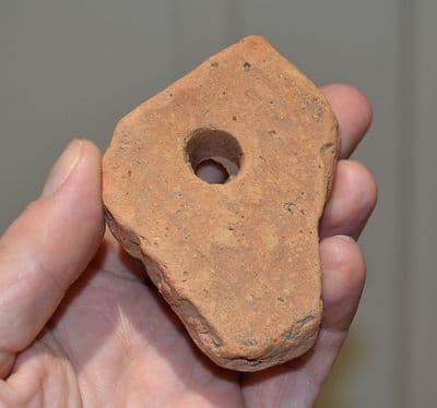 A segment of Roman terracotta roof tile found in the River Thames, London (K4) SOLD