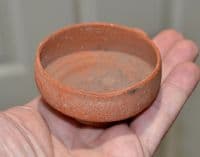 A small but excellent Roman redware terracotta bowl, Tunisia, North Africa. SOLD