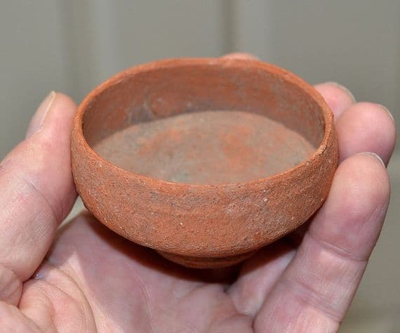 A small but excellent Roman redware terracotta bowl, Tunisia, North Africa. SOLD