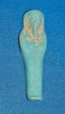 A small but pleasant Ancient Egyptian turquoise glazed faience 
