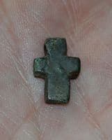 A small but pleasant Medieval bronze Crucifix, Germany. SOLD