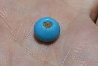 A small but very attractive Anglo Saxon Turquoise glass bead from Yorkshire SOLD