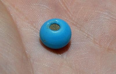 A small but very attractive Anglo Saxon Turquoise glass bead from Yorkshire SOLD