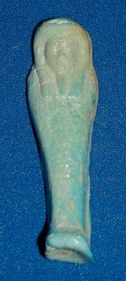 A small, pleasant Ancient Egyptian turquoise glazed faience 