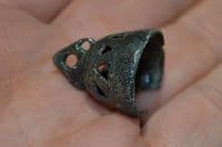 A small, scarce and unusual Anglo Saxon bronze ornate open-work bronze bell, found in the West Midlands. SOLD