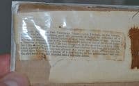 A small segment of linen wrapping from an Ancient Egyptian Mummy, Ex Lord Lindsay Coll., (K14)  SOLD