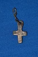 A super Medieval Byzantine Silver Crucifix [Cross] featuring a punched Maltese Cross design. SOLD