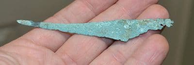 A very affordable Late Bronze age tanged bronze razor. SOLD
