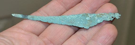 A very affordable Late Bronze age tanged bronze razor. SOLD