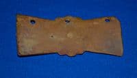 A very large and decorative Roman Military bronze belt stiffener applique. SOLD
