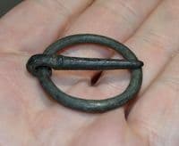 A very large and excellent Medieval Annular bronze Brooch complete with pin. SOLD