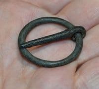 A very large and excellent Medieval Annular bronze Brooch complete with pin. SOLD
