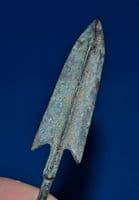 A very large and impressive Ancient Chinese bronze tanged arrowhead (Warring States Period). SOLD