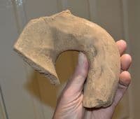 A very large, heavy and impressive terracotta handle from a huge Roman Amphora, Suffolk. SOLD