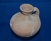 A very nice and appealing Roman bulbous single handled terracotta jug. SOLD