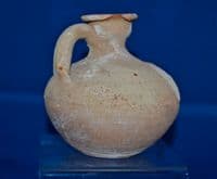A very nice and appealing Roman bulbous single handled terracotta jug. SOLD